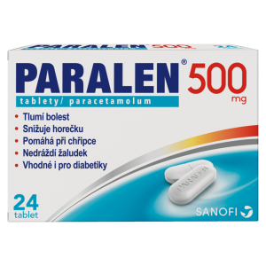 Paralen 500 mg, 24 tablet